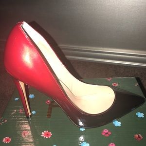 Red & black Ombré stiletto heels